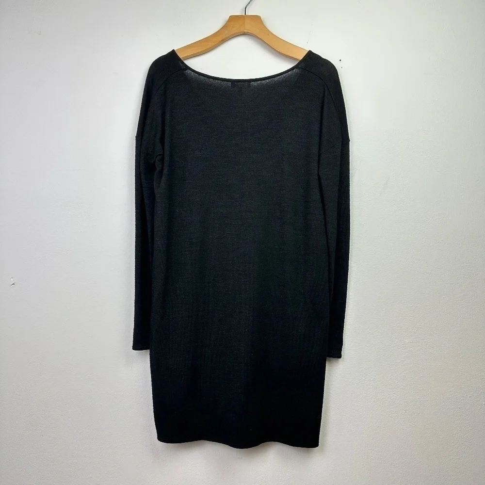 WILFRED Free Aritzia Gail Black V-neck Long Sleeve Tunic Dress XXS - Picture 3 of 9